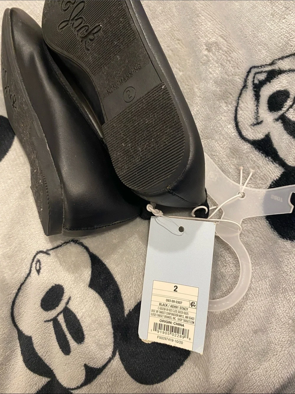 Cat & Jack Black Bow Ballet Flats for children